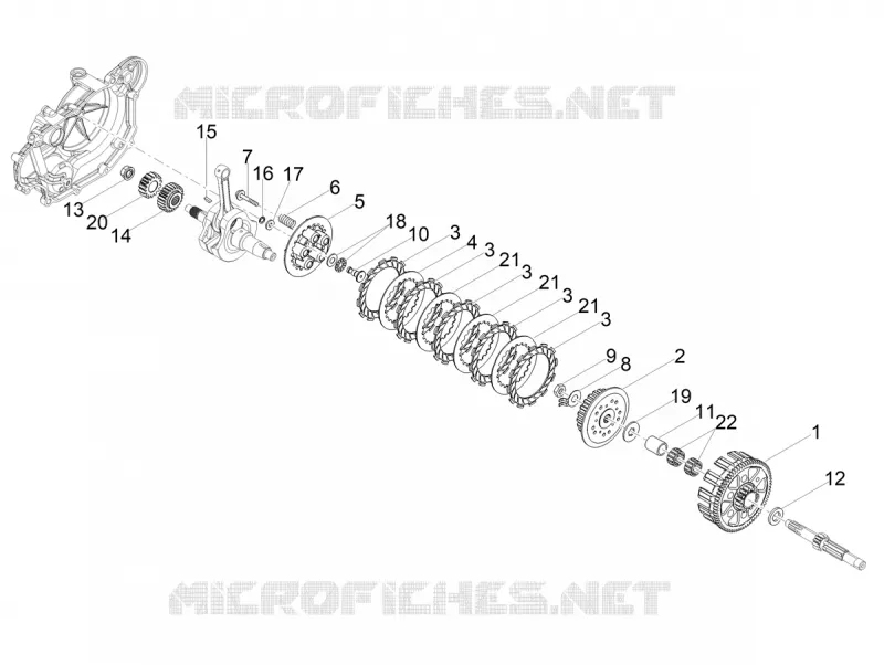 EMBRAYAGE Aprilia APRILIA-MOTORCYCLES 125 SX 2022  SX 125 E5