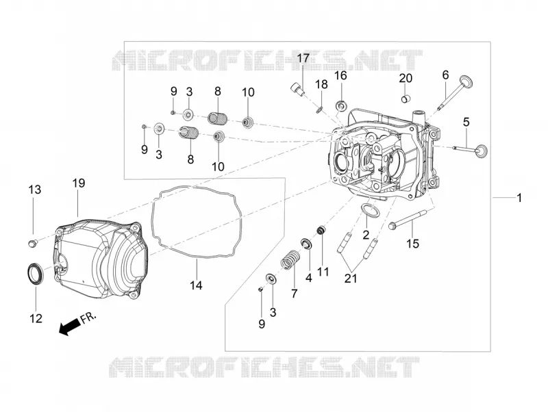 CULASSE - SOUPAPES Aprilia APRILIA-SCOOTER 125 SR 2023  SR 125 MOTARD RST
