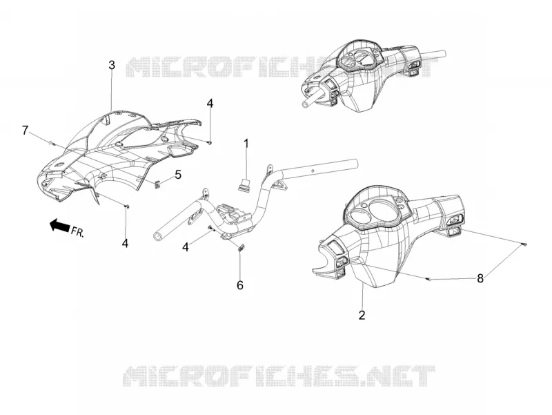 Coupole / Pare brise Aprilia APRILIA-SCOOTER 125 SR 2023  SR 125 MOTARD RST