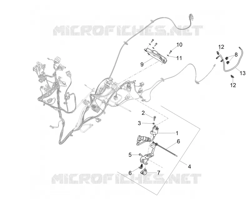 FAISCEAU ELECTRIQUE PRONCIPAL Aprilia APRILIA-SCOOTER 125 SR 2024  SR GT 125 E5+