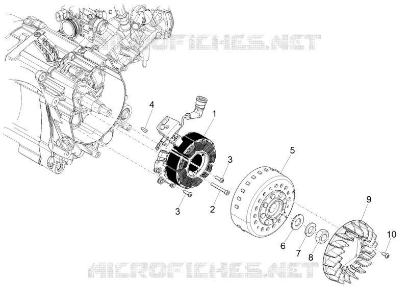 Volant magnétique Aprilia APRILIA-SCOOTER 125 SR 2024  SR GT 125 E5+