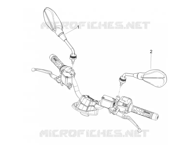 RETROVISEURS Aprilia APRILIA-SCOOTER 200 SR 2024  SR GT 200 ABS E5+