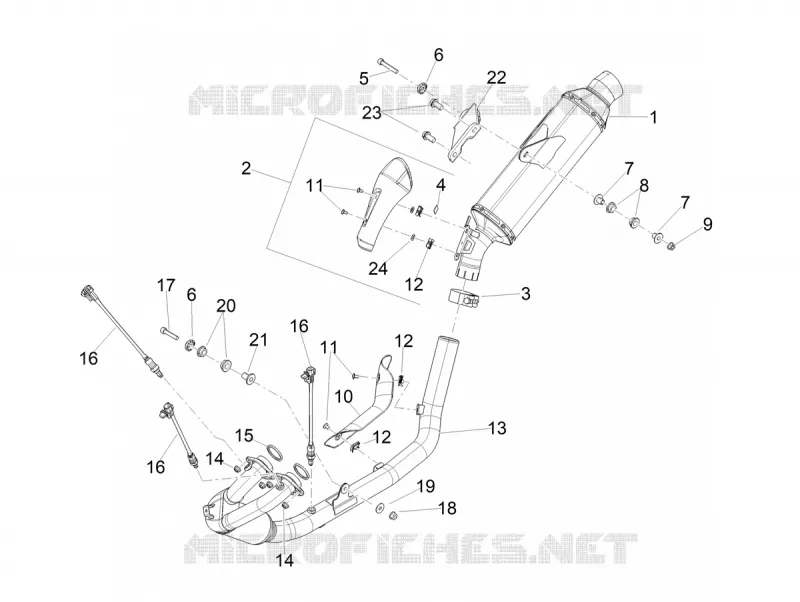 ECHAPPEMENT Aprilia APRILIA-MOTORCYCLES 660 TUAREG 2025  Tuareg 660 Rally E5+
