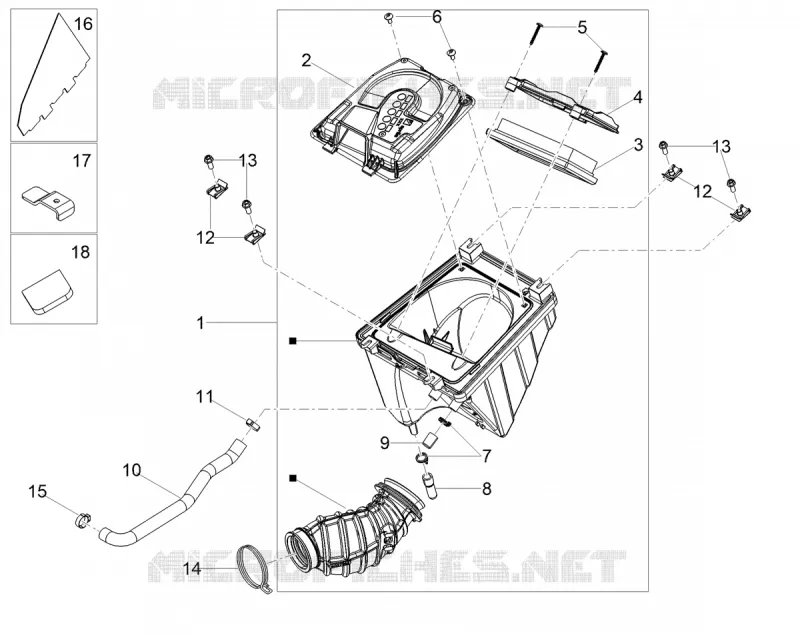 BOITE A AIR Aprilia APRILIA-MOTORCYCLES 125 TUONO 2025  Tuono 125 E5+ ABS