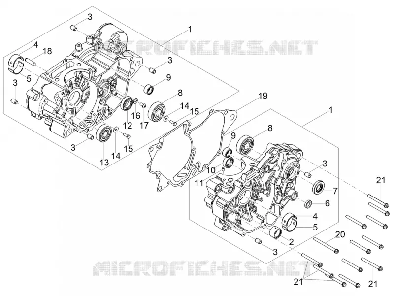 CARTERS MOTEUR I Aprilia APRILIA-MOTORCYCLES 125 TUONO 2025  Tuono 125 E5+ ABS