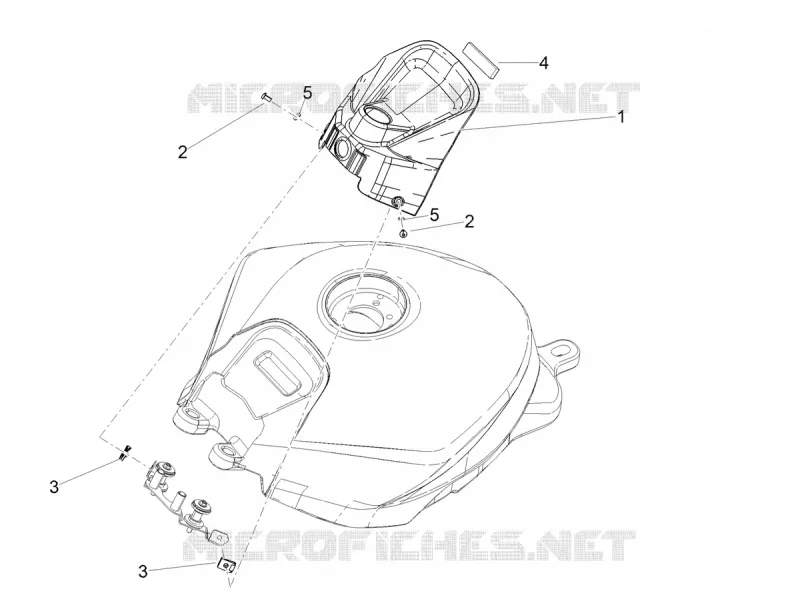 COUVRE RESERVOIR Aprilia APRILIA-MOTORCYCLES 660 TUONO 2023  Tuono 660 4T 8V E5 ABS
