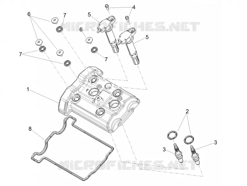 Couvercle culasse Aprilia APRILIA-MOTORCYCLES 660 TUONO 2023  Tuono 660 4T 8V E5 ABS