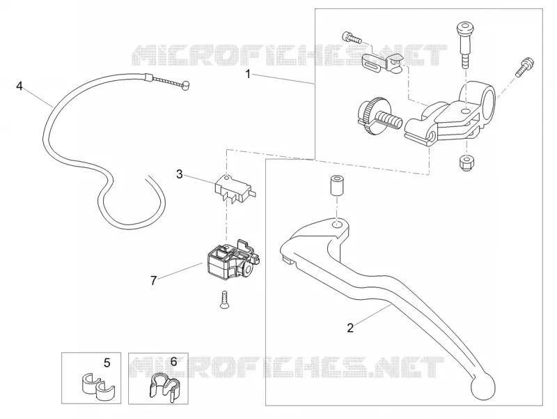 LEVIER D'EMBRAYAGE Aprilia APRILIA-MOTORCYCLES 660 TUONO 2023  Tuono 660 4T 8V E5 ABS