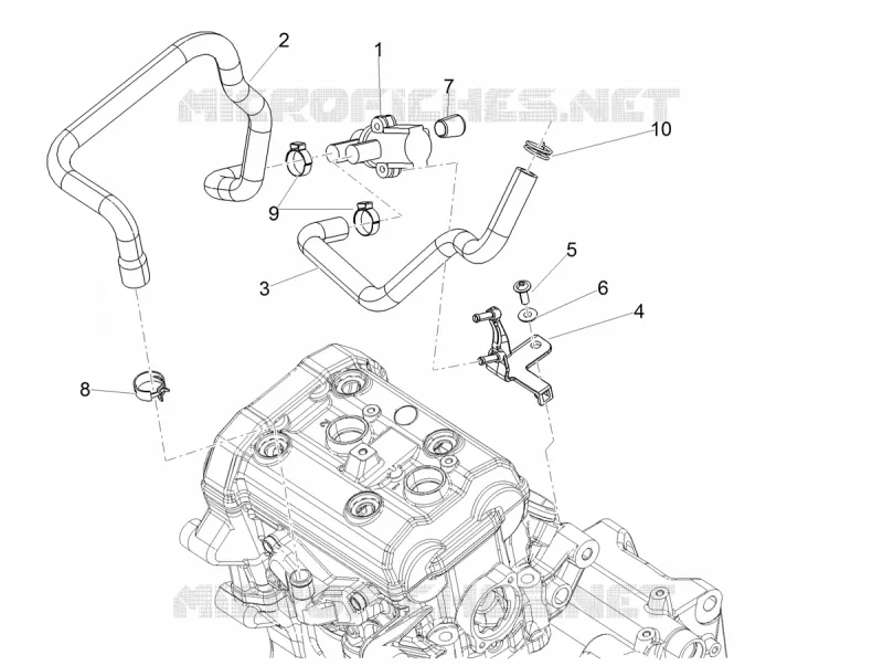 AIR SECONDAIRE Aprilia APRILIA-MOTORCYCLES 660 TUONO 2025  Tuono 660 4T 8V E5+ Factory