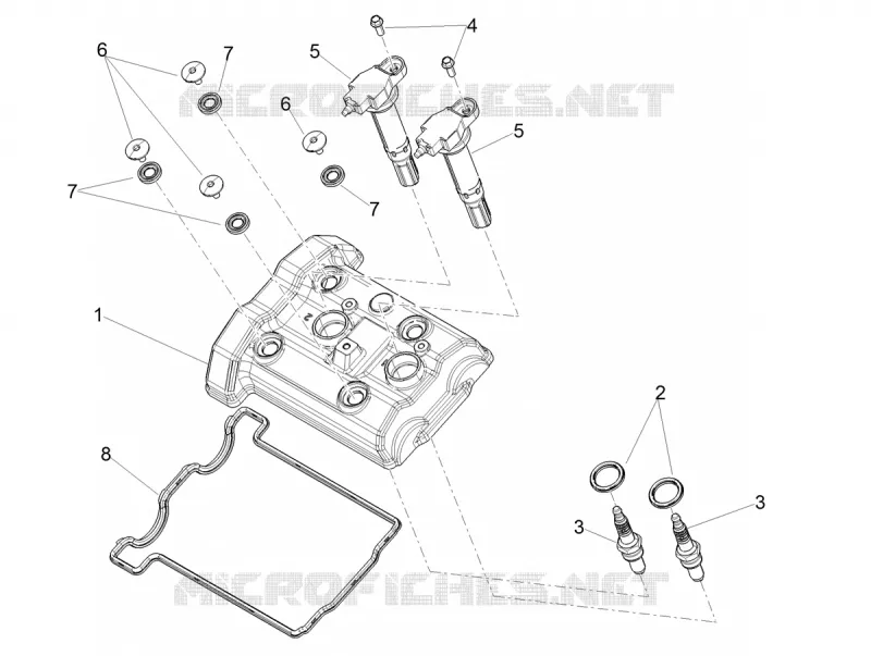 Couvercle culasse Aprilia APRILIA-MOTORCYCLES 660 TUONO 2025  Tuono 660 4T 8V E5+ Factory
