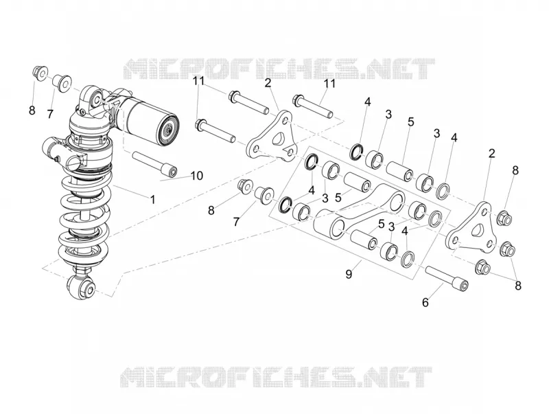 AMORTISSEUR Aprilia APRILIA-MOTORCYCLES 1100 TUONO 2024  Tuono V4 Factory 1100 E5 SE 09 SBK ABS