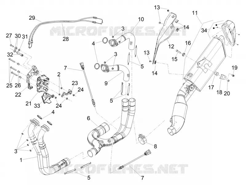 ECHAPPEMENT Aprilia APRILIA-MOTORCYCLES 1100 TUONO 2024  Tuono V4 Factory 1100 E5 SE 09 SBK ABS