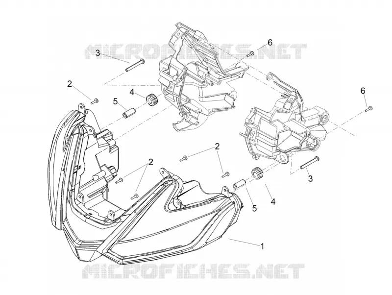Eclairages avant Aprilia APRILIA-MOTORCYCLES 1100 TUONO 2024  Tuono V4 Factory 1100 E5 Superpole ABS