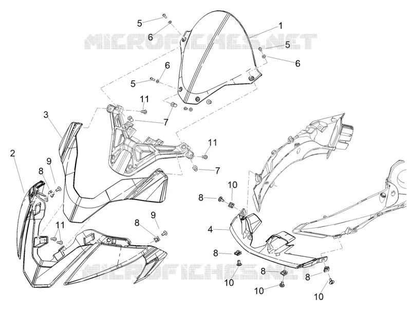 TETE DE FOURCHE Aprilia APRILIA-MOTORCYCLES 1100 TUONO 2024  Tuono V4 Factory 1100 E5 Superpole ABS