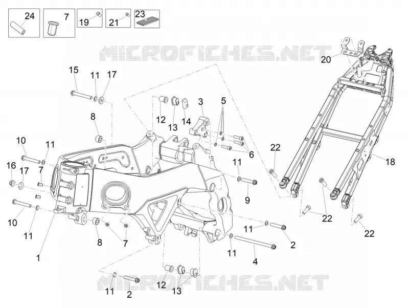 Châssis/coque Aprilia APRILIA-MOTORCYCLES 1100 TUONO 2025  Tuono V4 Factory 1100 E5+