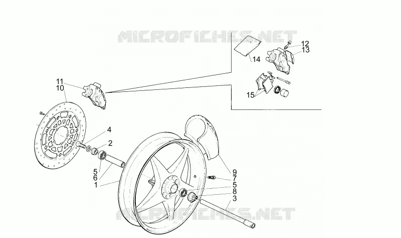Roue Av. Aprilia APRILIA-MOTORCYCLES 125 AF1 1990  AF1 FUTURA