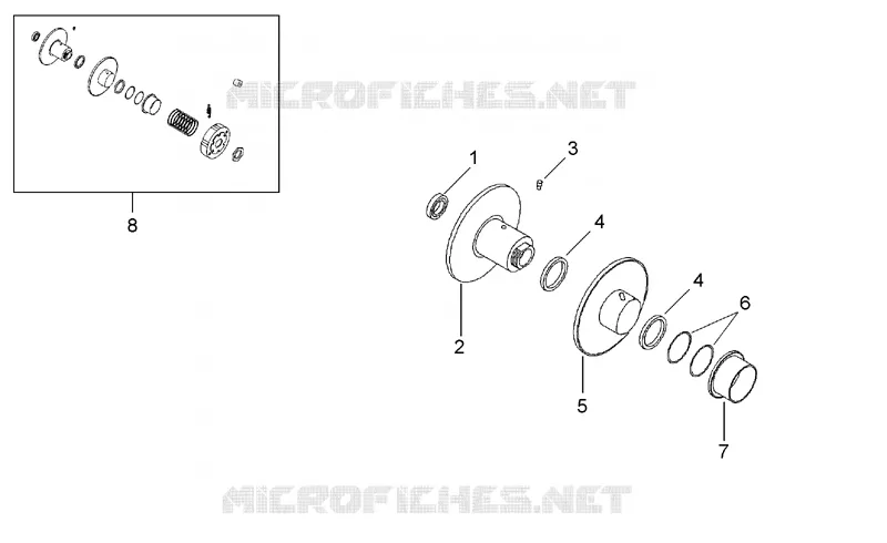 Embrague I Aprilia APRILIA-SCOOTER 50 AREA-51 1998  Area 51