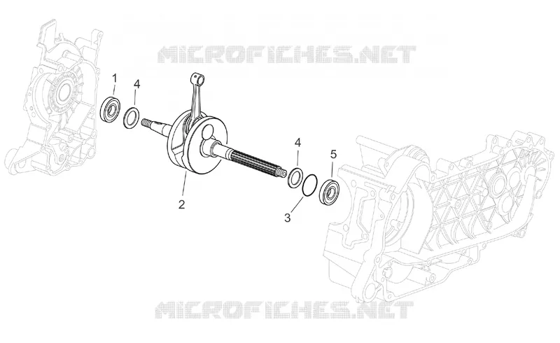 Arbre moteur Aprilia APRILIA-SCOOTER 125 ATLANTIC 2003  Atlantic