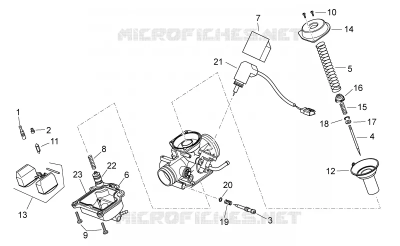 Carburateur II Aprilia APRILIA-SCOOTER 125 ATLANTIC 2006  Atlantic