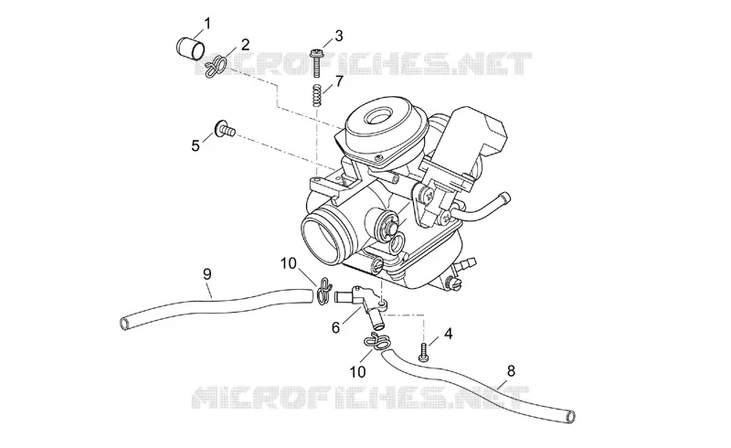 Carburateur III Aprilia APRILIA-SCOOTER 200 ATLANTIC 2005  Atlantic