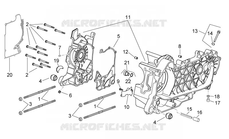 Carter moteur Aprilia APRILIA-SCOOTER 125 ATLANTIC 2006  Atlantic
