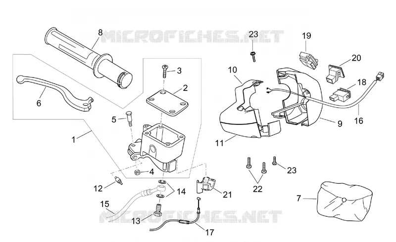 Commandes dte Aprilia APRILIA-SCOOTER 250 ATLANTIC 2003  Atlantic