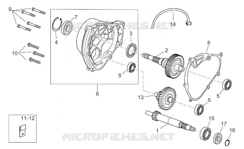 Transmission Aprilia APRILIA-SCOOTER 250 ATLANTIC 2005  Atlantic