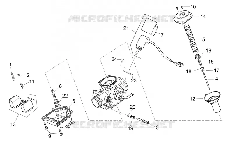 Carburateur II Aprilia APRILIA-SCOOTER 125 ATLANTIC 2008  Atlantic