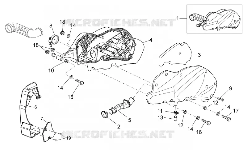 Corps filtre Aprilia APRILIA-SCOOTER 250 ATLANTIC 2008  Atlantic