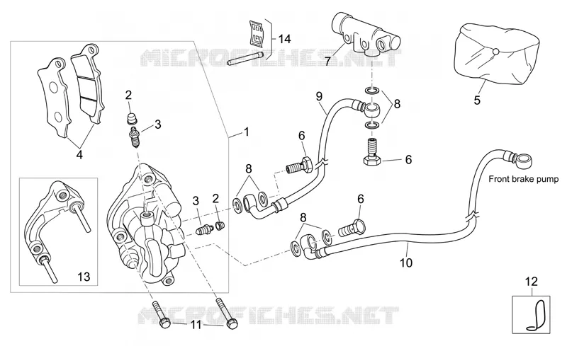Pince frein avant Aprilia APRILIA-SCOOTER 125 ATLANTIC 2007  Atlantic