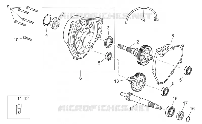 Transmission Aprilia APRILIA-SCOOTER 125 ATLANTIC 2006  Atlantic