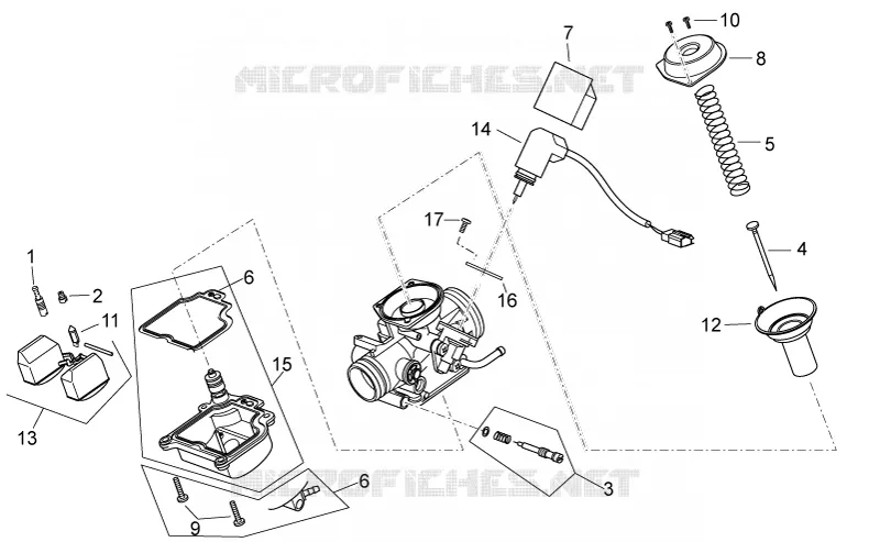 Carburateur II Aprilia APRILIA-SCOOTER 125 ATLANTIC 2012  Atlantic E3