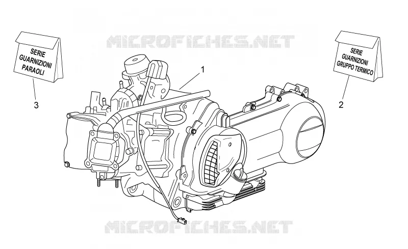 Moteur Aprilia APRILIA-SCOOTER 125 ATLANTIC 2012  Atlantic E3