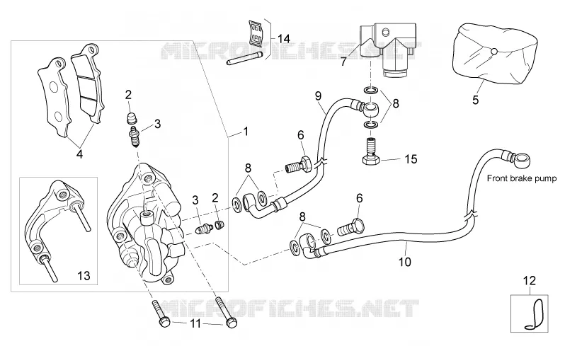 Pince frein avant Aprilia APRILIA-SCOOTER 300 ATLANTIC 2012  Atlantic