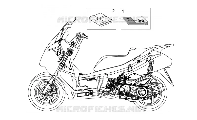 Plaquettes-decal. Aprilia APRILIA-SCOOTER 300 ATLANTIC 2011  Atlantic