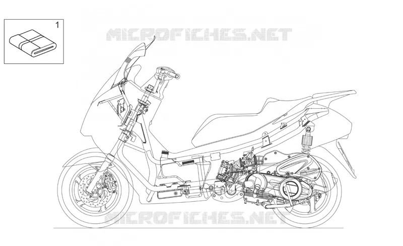 Plaquettes-decal. Aprilia APRILIA-SCOOTER 500 ATLANTIC 2007  Atlantic Sprint