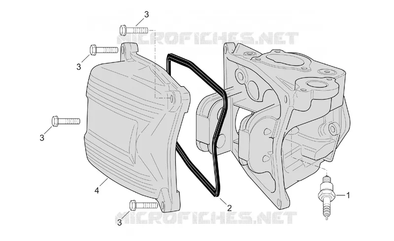 Couvre-culasse (Internal thermostat) Aprilia APRILIA-SCOOTER 500 ATLANTIC 2002  Atlantic
