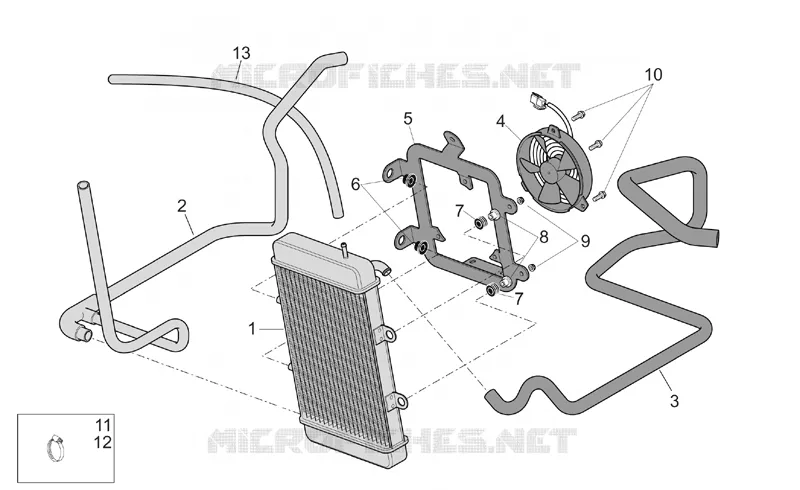Radiateur Aprilia APRILIA-SCOOTER 500 ATLANTIC 2003  Atlantic